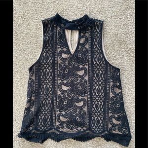 Love, fire lace black dress top